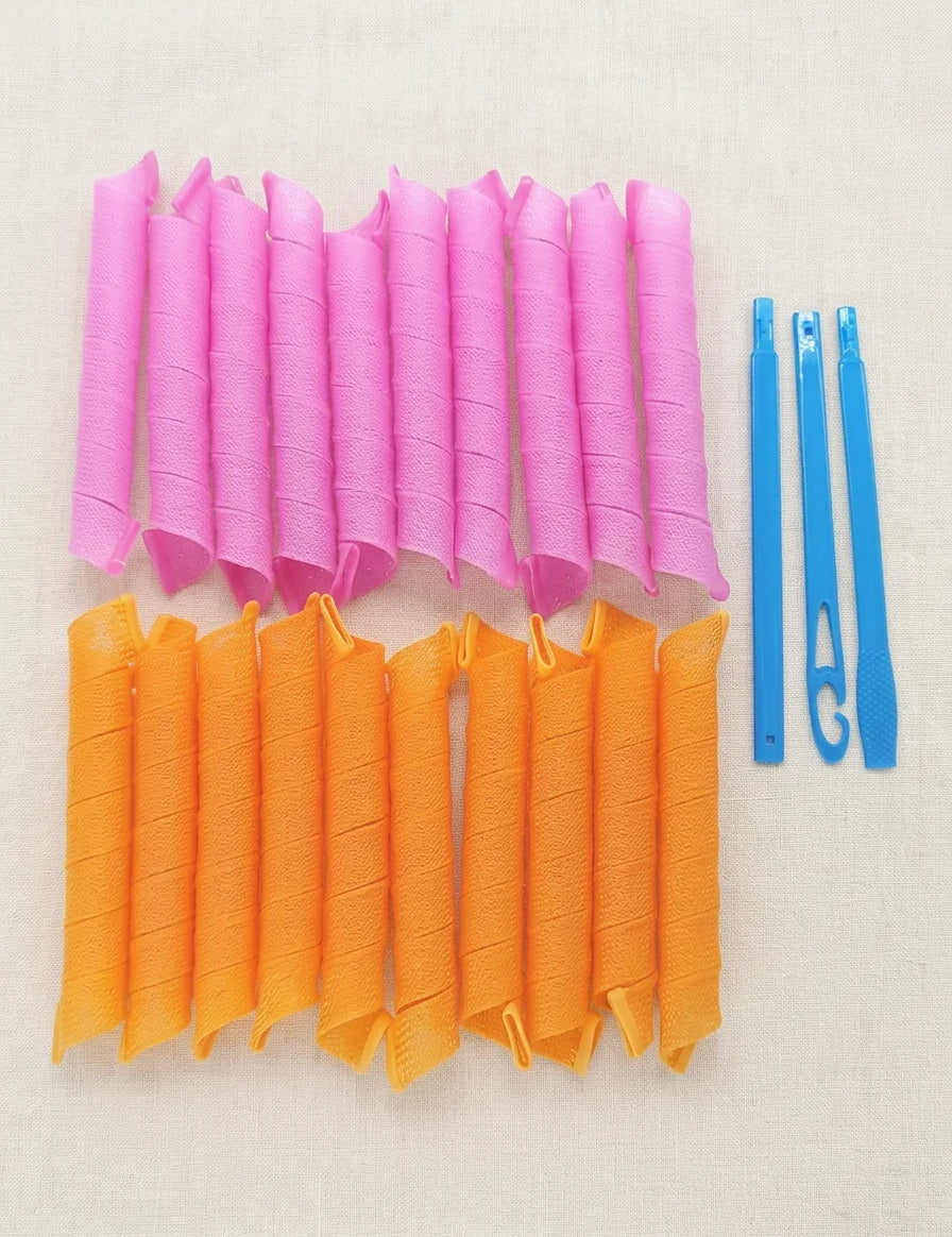 Heatless Spiral Hair Rollers