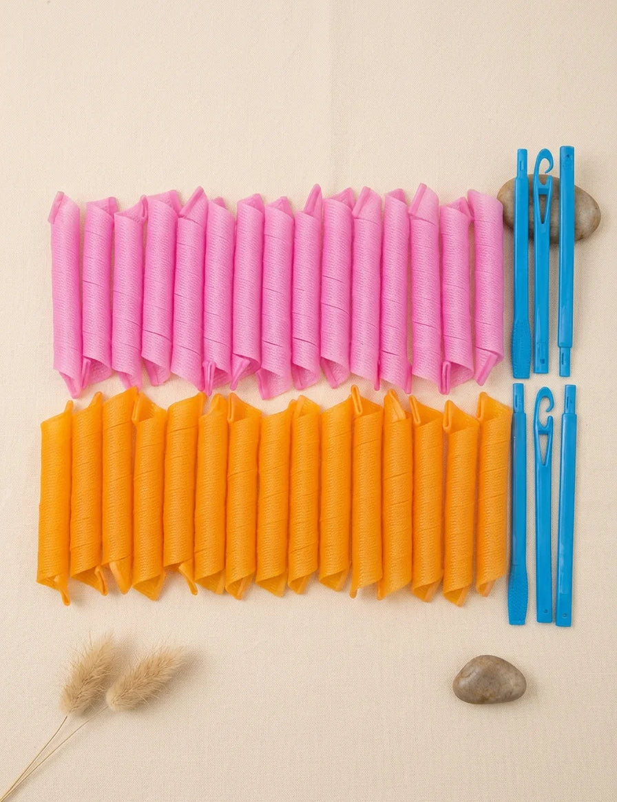 Heatless Spiral Hair Rollers