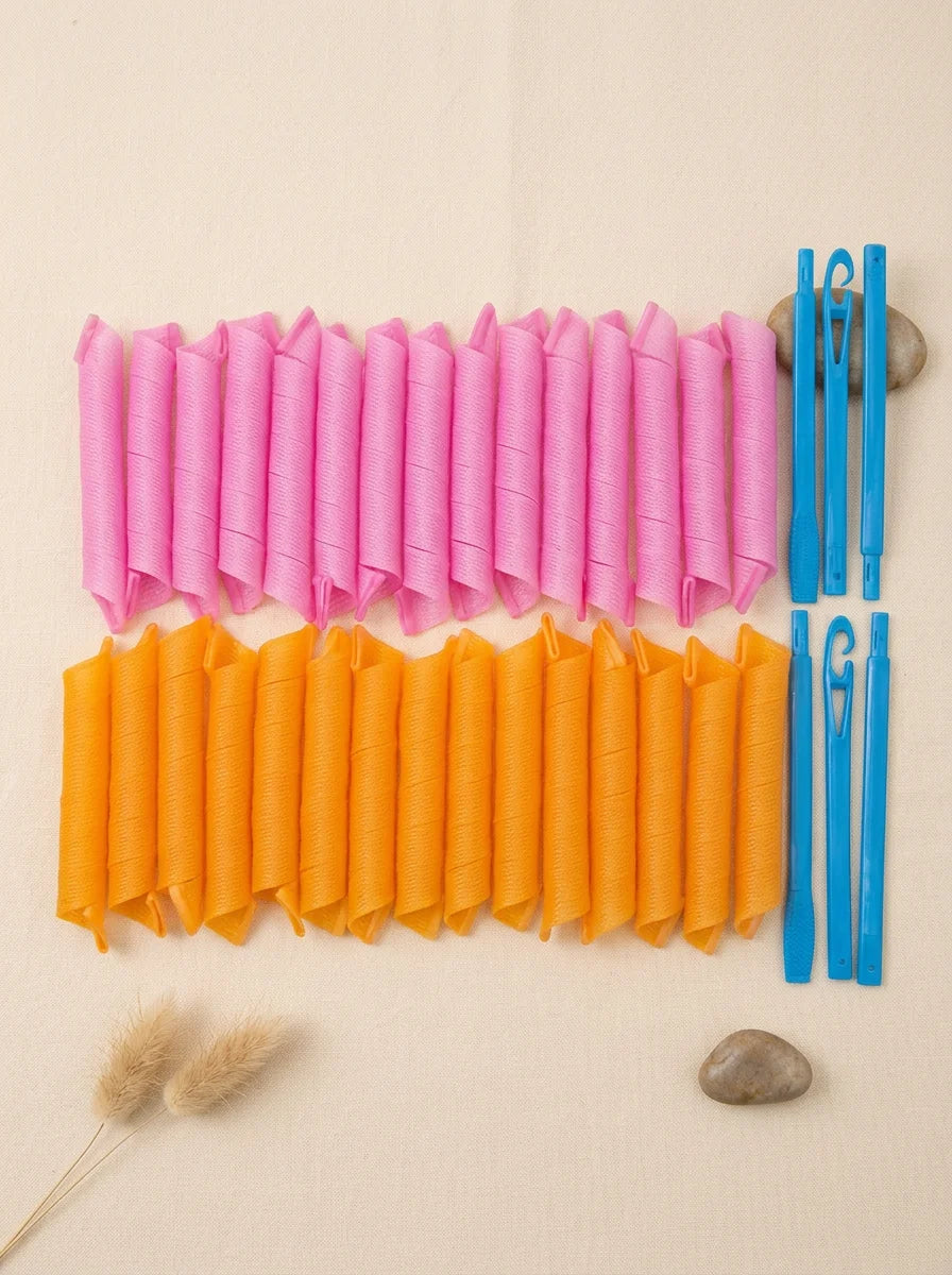 Heatless Spiral Hair Rollers