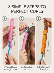 Heatless Spiral Hair Rollers